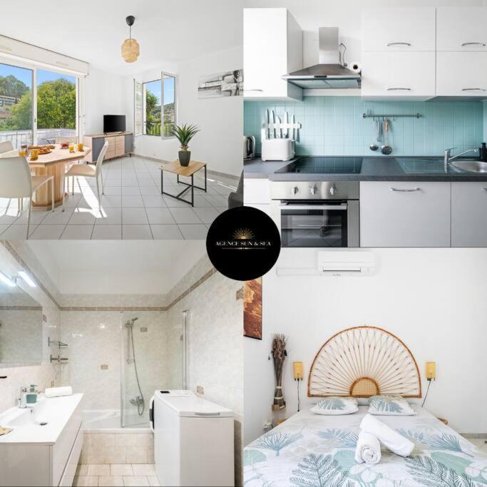 La Villa Julia - Calme - Spacieux - Parking Prive - Climatisation 芒通 外观 照片